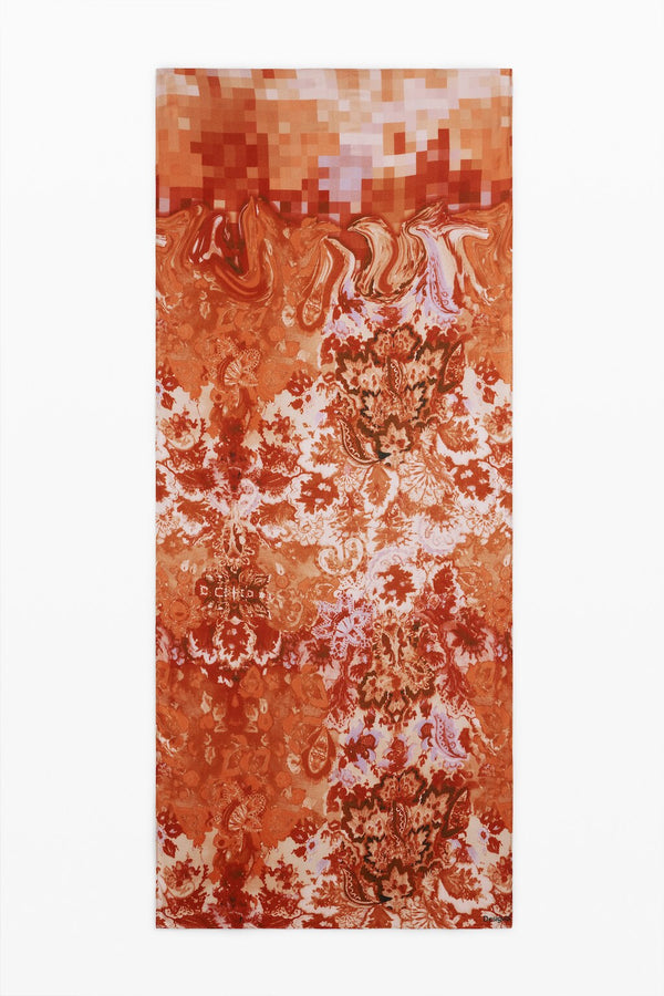 Foulard en velours côtelé