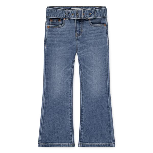 Pantalon évasé avec ceinture large