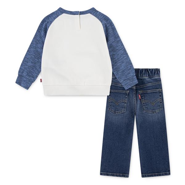 Moto Crew and Denim Set