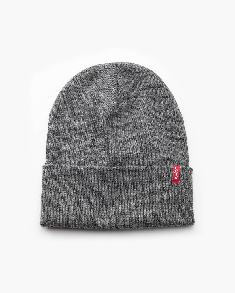 Slouchy Red Tab Beanie