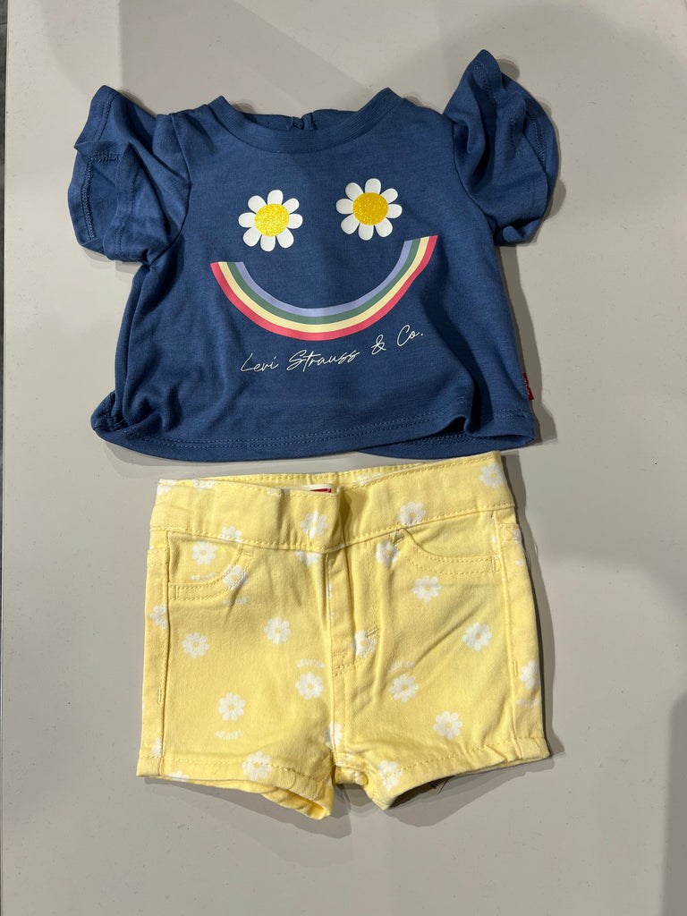 T-shirt et Short Set Smiley baby