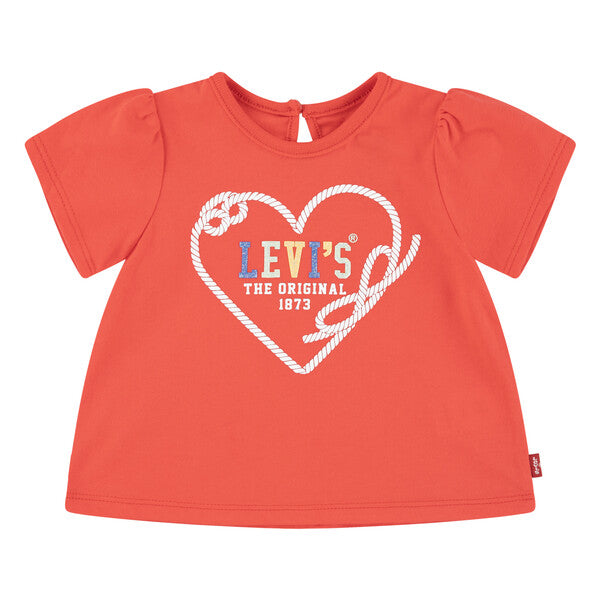 T-shirt Heart Puff sleeve