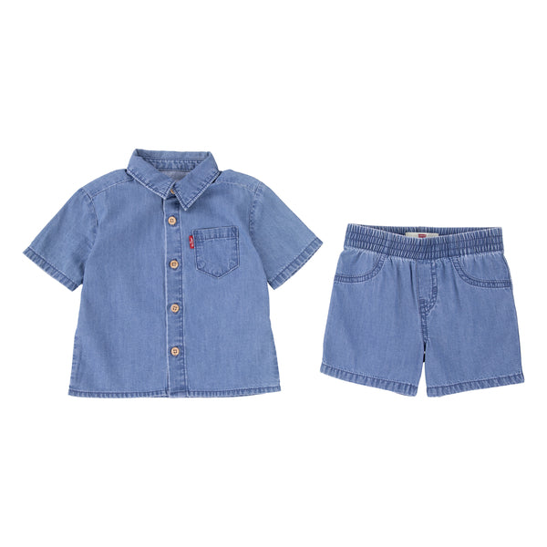 Western Denim Short Set