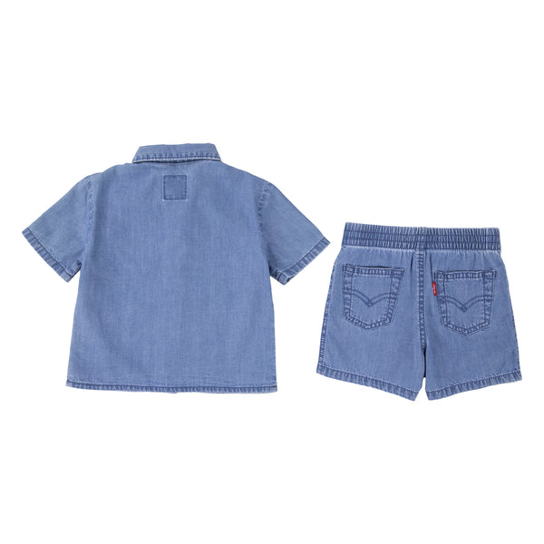 Western Denim Short Set