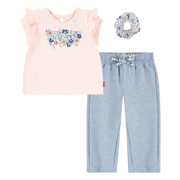 Ensemble haut et pantalon à volants